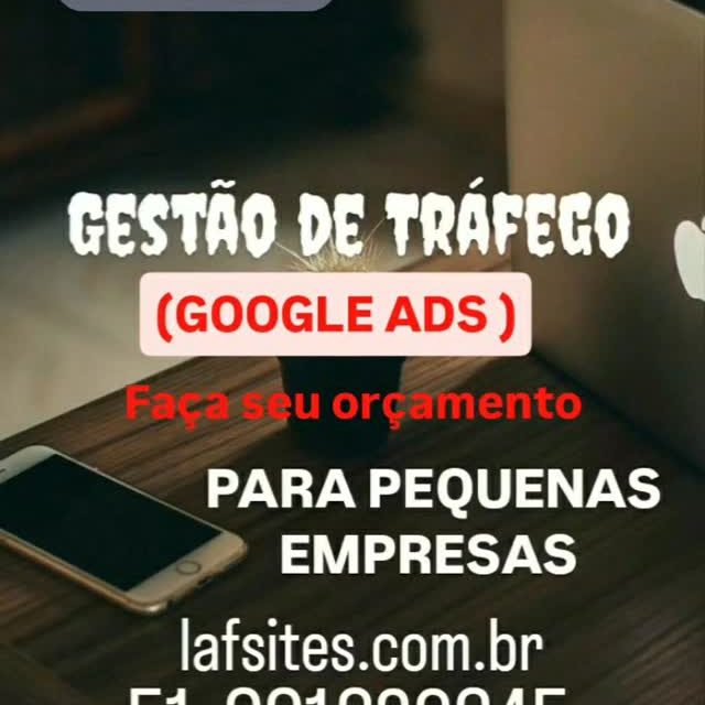 👉A gestão de tráfego para pequenas empresas é uma estratégia crucial para aumentar a visibilidade online e gerar conversões. O processo envolva a criação de campanha segmentados que atingem diretamente o público alvo, otimização do orçamento para obter o máximo retorno e anilese continua das métricas para ajustes estratégicos.
👉Isso inclui escolher as plataformas certas ,como Google Ads e Meta Ads, definir palavras chaves relevantes, e criar anúncios persuasivo que ressoam com o cliente ideal.
📲Entre em contato pelo Whatsapp 51 991820645,
Veja no site lafsites.com br
#trafegopago
#empresa
#criaçãodesite
#googleads