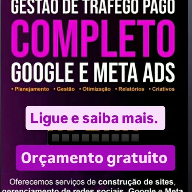 👉Começar anunciar uma empresa pode parecer complicado, com um bom planejamento e os passos certos, fica muito mais fácil.

🚀 Ter um SITE  e muito mais fácil de ter,  é acessível, rápido e barato.

⚠️Então já chegou a hora de sua empresa  fazer um SITE, seu concorrente vai vender muito mais do que você.

💻Conheça nossos serviços de criação de SITE, Landing Page,redes sociais e outros.

E lembre-se de contar com a Lafsites.com.br, especializada e que faz toda a diferença nesse  processo. 

📱Fale com a Lafsites e deixe que a gente cuide da parte da propaganda da sua empresa.
👉Entre em contato , orçamento gratuito e saiba mais 👈
#criaçãodesites 
#empreeder 
#lafsites
#comercio
#landingpager
#rwdessociais
#googleads
#riograndedosul
#canoas
#empresarios
#comerciante
#local